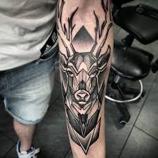 Pin By Hiangg Sanity On Dovmeler Deer Tattoo Designs Tattoos Geometric Tattoo