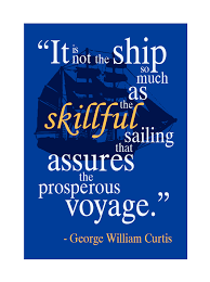 Nautical Quotes And Sayings So Much As The Skillful Sailing That Assures The Prosperous Voyage Sailing Quotes Nautical Quotes Today Quotes