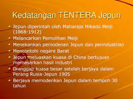 Kemajuan teknologi dalam sistem perhubungan turut menjadi sebab kedatangan imigran cina. Sejarah Tingkatan 3 Pendudukan Jepun Di Tanah Melayu Ppt Download
