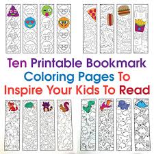 We love these free printable bookmarks that celebrate all things reading. Ten Printable Bookmark Coloring Pages To Inspire Your Kids To Read Scribble Stitch