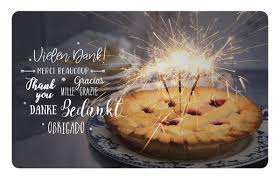 Ich habe gelesen, dass die deutschen ca. Internationale Vielseitige Dankeskarte Mit Sternwerfer Und Leckerem Kuchen Danksagungskarten Geburtstag Dankkarten Alle Karten De