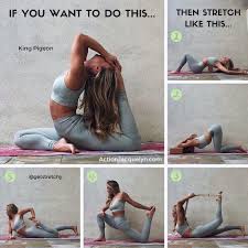 Yoga For The Non Flexible Sur Instagram King Pigeon Is A Challenging Pose With Many Layers Of Complexity Easy Yoga Workouts Flexibility Workout Yoga Asanas