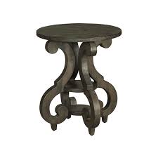 Weathered Pine Round End Table Bellamy Rc Willey Furniture Store In 2020 Round Accent Table End Tables Wood End Tables