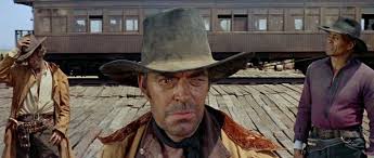 Opening Scene Once Upon A Time In The West Sergio Leone 1968 Use Of Shadows Wide Angle Shot Layered Depth Sergio Leone Western Movies Spaghetti Western