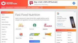 Fast Food Nutrition Facts Reviews 1 Review Of