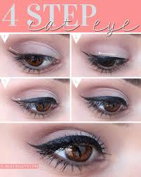 Cat Eye Liner Never Goes Out Of Style Find Out How To Do It Yourself In Only Four Easy Steps Practi Cat Eye Makeup Tutorial Cat Eye Makeup Natural Eye Makeup