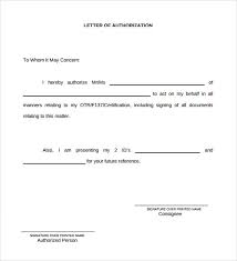 In this case, it is signing of documents. Free 8 Sample Letter Of Authorization In Ms Word Pdf