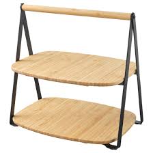 Fullspackad Serving Tray Bamboo Black Ikea In 2020 Ikea Bamboo Serving Tray