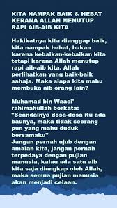 Ingat arahan arifin ilham, jangan buka aib. Kita Nampak Baik Hebat Kerana Allah Menutup Rapi Aib Aib Kita Hakikatnya Kita Dianggap Baik Kita Nampak Hebat Bukan Kutipan Bijak Kutipan Agama Kata Kata