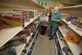 Springbok's 1000 piece jigsaw puzzle candy galore. Jigsaw Puzzles A Best Seller At Ben S Variety Frame Shop