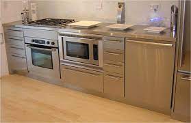 Dark brown wood and paint colors: 16 Metal Kitchen Cabinet Ideas Home Design Lover