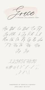 Learn how to write gothic (blackletter) calligraphy with this comprehensive. Grace A Modern Calligraphy Script Font By Boho Calligraphy Etsy Calligraphy Tattoo Fonts Romantic Fonts Cursive Fonts Alphabet