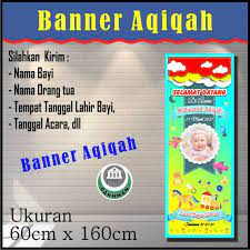 Perfect for trade shows, exhibits, and more! Spanduk Banner Aqiqah Ukuran 60cm X 160cm Shopee Indonesia