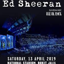 Malaysia and jakarta have recently been added to the stadium tour. Ed Sheeran Live In Kl 2019 Divide World Tour Shopee Malaysia