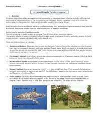 Therefore, the ecosystems of the detritus food chain are rarely dependent on solar energy. Living Things In Their Environment Grade 6