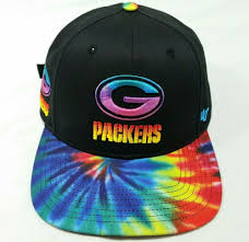47 Brand Greenbay Packers Hat Black Tie Dye Rainbow Strapback Baseball Cap Nfl 47 Baseballcap Hat Strapback Cap Nfl Packers Hat Green Bay Packers Packers