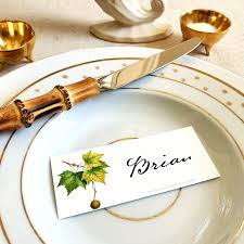 American Sycamore Tree- Custom Place Cards- Laydown