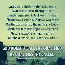 I've seen people step forward to fill a leadership spot just because a warm body was needed, then completely. God Doesn T Call The Qualified He Qualifies The Called Bible Quotes God Bible Quotes Lds Quotes