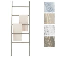 Leiter für handtücher bauen aus leder und holz / bathroom diy: Holzleiter Weiss In Badezimmer Handtuchhalter Gunstig Kaufen Ebay