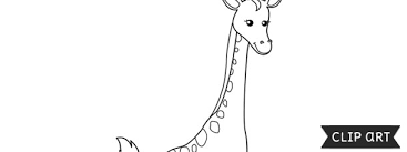 In this printable download you will receive 3 pages: Giraffe Template Clipart