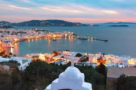 0,4 km vom stadtzentrum, mykonos. Mykonos Stadt Chora Auf Insel Mykonos Griechenland Stockfoto Bild Von Grenzstein Tausendstel 116531986