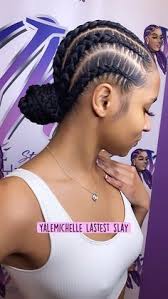 Then, let the double buns be the star of the show by parting your hair half up and then sectioning the top half into. 900 Braids For Black Women Ideas In 2021 Natural Hair Styles Braided Hairstyles Hair Styles