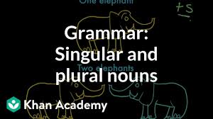 Introduction To Singular And Plural Nouns Video Khan Academy
