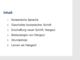 So lernen sie das koreanische schriftsystem in nur wenigen stunden: Koreanische Schrift Hangeul Ppt Video Online Herunterladen