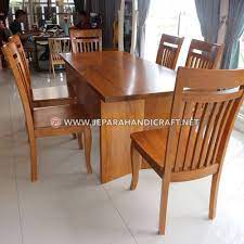 Detail rangka kursi makan minimalis ukuran: Jual Set Meja Makan Jati Minimalis Belva Terbaru