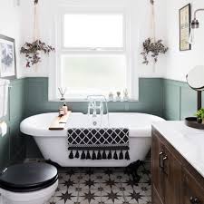 It may seem like a courageous choice to style your bathroom using dark colours. Bathroom Colour Schemes To Upgrade Your Bathing Space And Inject Character Bathroom Wall Panels Wall Paneling Living Room Panelling