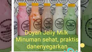 3 peluang usaha minuman kemasan minuman yang fungsinya untuk mengurangi rasa haus ini mau template desain kemasan? Minuman Kemasan Doyan Jelly Milk Home Facebook