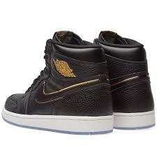 Air Jordan 1 Retro High Og Black And Gold Nike Air Jordan 1 Retro High Og Black Gold White 3 Jordan 1 Retro High Air Jordans Black Jordans