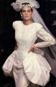Cindy Crawford 1988 Celebrity Wedding Dresses Wedding Bridesmaids Dresses Blue Wedding Dresses Vintage