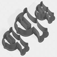 Doughnut cutter stainless steel 7.5cm (3) 0% off rrp. Datei Stl Letter P Collection Cookie Cutter Herunterladen Design Fur 3d Drucker Cults