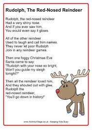 Rudolph Poster Christmas Carols Lyrics Christmas Songs Lyrics Christmas Lyrics