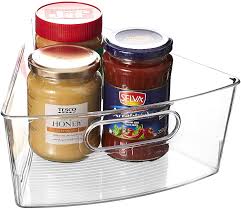 Maybe you would like to learn more about one of these? Buy Eamaott Lazy Susan Organizer Set Of 4 Clear Transparent 10 4 X 9 5 X 4 Plastic Corner Kitchen Cabinet Storage Bins 1 8 Wedge 4 Deep Containers Food Safe Bpa Free Online In Indonesia B07q7x9x5q