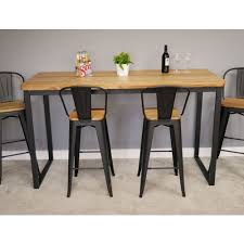 Furniture home buy online & pick up in stores all delivery options same day delivery include out of stock bar height table sets bar height tables bistro dining. Wooden Bar Table Bar Table Tall Table Breakfast Bar
