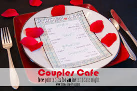 40 creative date ideas for married couples at home and more. Free Date Night Ideas For Married Couples Date Night Dinner Printables