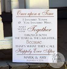 Once Upon A Time Sign Personalized Love Story By 2chicksandabasket Love Story Wedding Great Wedding Gifts Wedding Signs