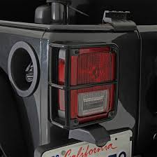 Smittybilt Euro Tail Light Guards Black For 07 14 Jeep Wrangler Jk Ebay