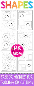 Free And Adorable Preschool Shape Tracing Worksheets Shapes Preschool Shape Tracing Worksheets Shape Activities Preschool