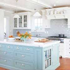 Beautifully Colorful Painted Kitchen Cabinets Kitchen Colour Schemes Kitchen Design Painted Kitchen Island