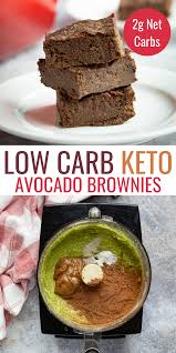 Avocado Brownies Guilt Free Dessert Low Carb Keto Dessert Recipes Low Carb Recipes Dessert