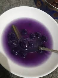 Jenang grendul ubi ungu aka biji salak aka bubur candil ubi ungu kukus, haluskan selagi hangat • tepung tapioka • gula jawa, sisir/potong kecil2 • gula pasir kalau kurang manis • air • daun pandan, simpulkan • garam • tepung tapioka Fess Pa Twitter Fess Mamaku Bikin Bubur Candil Ubi Ungu Gaada Tambahan Pewarna Atau Apa Dan Buburnya Bener2 Warna Ungu Kalian Kalo Bikin Bubur Candil Gini Juga Ga Https T Co Ibppsnwkcl