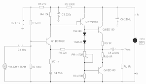 In order to meet environmental requirements, st offers these devices in ecopack® packages. 2 Watt Class Ab Audio Amplifier By Bd139 And Bd140