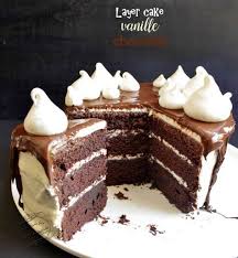Layer Cake Vanille Chocolat Facile Recette Gateau Anniversaire Chocolat Gateau Moelleux Recettes De Patisserie