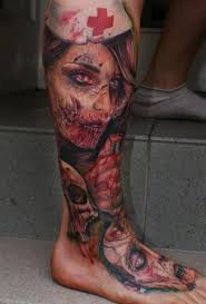 Invalid Url Zombie Tattoos Nurse Tattoo Leg Tattoos