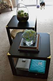 Ikea Hack Diy Trunk Cube Tables Made From Four Lack Side Tables Ikea Side Table Ikea Lack Table Lack Coffee Table