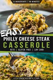 This Is A Quick Easy And Healthy Recipe For Philly Cheese Steak Casserole With Healthy Beef Recipes Ground Beef Recipes Healthy Ground Beef Recipes For Dinner
