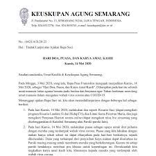 Kamis 14 Mei 2020 Hari Doa Puasa Dan Karya Amal Kasih Gereja Hkty Ganjuran